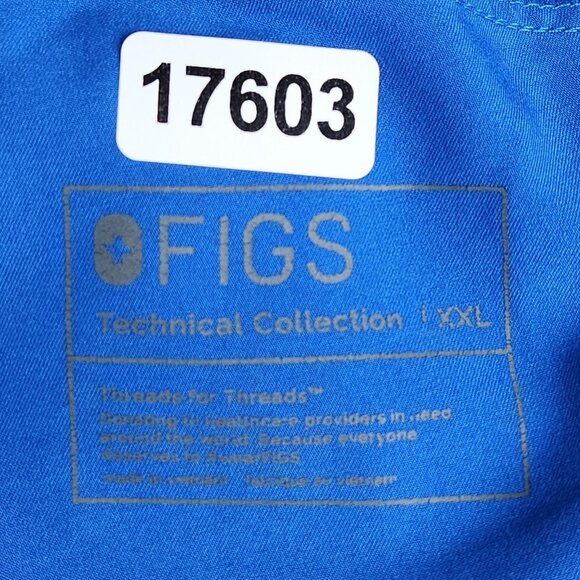 FIGS Scrub Pants Womens XXL Blue Kade Technical Collection Cargo Pockets Medical - Picture 9 of 10
